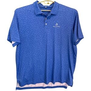 Peter Millar Summer Comfort Polo Shirt XXL Blue Pelican Hill Golf Performance